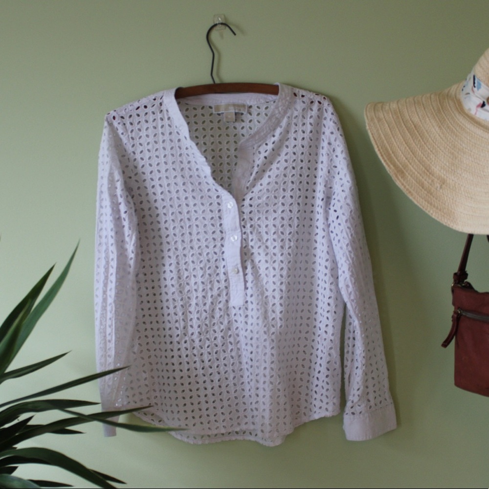 Michael Kors White Long Sleeve Size Medium